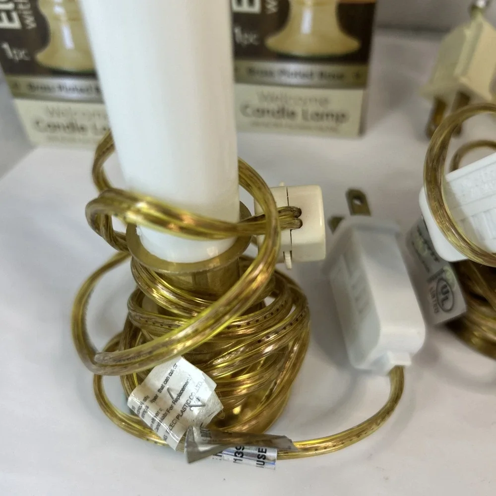 Vintage Single Light Electric Drip Window Candles Holiday Lamp Candles‎ Lot (9)